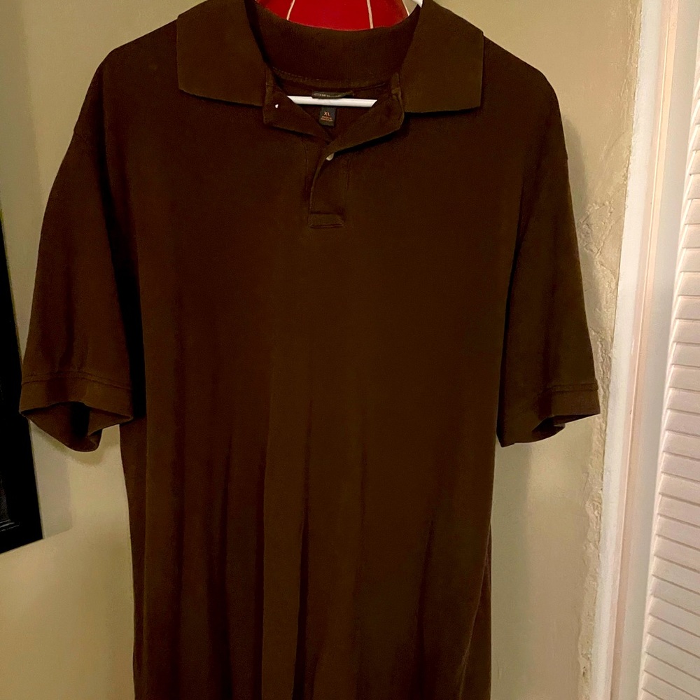 Brown polo shirt size xl